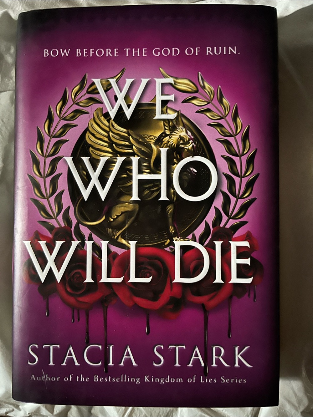 'We Who Will Die' Purple Decorative Wall Art Poster